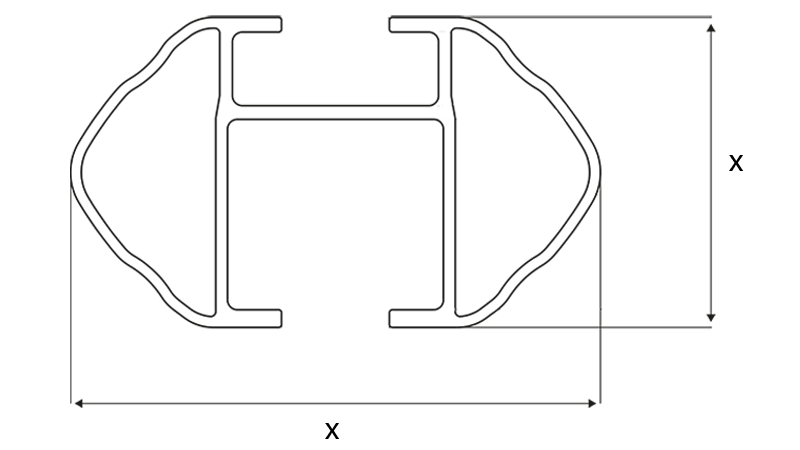 Dachträger Querträger für offene Reling 125cm abschließbar schwarz Set –  E-Parts24