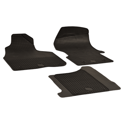 Gummi-Fußmatten schwarz für VW CRAFTER 30-50 Pritsche/Fahrgestell Bj  04.06-12.16